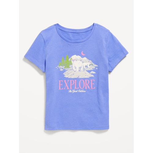 올드네이비 Short-Sleeve Graphic T-Shirt for Girls Hot Deal