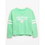 Long-Sleeve Logo-Graphic T-Shirt for Girls