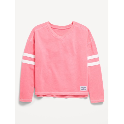 올드네이비 Loose Long-Sleeve Graphic Top for Girls