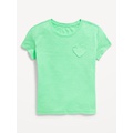 Softest Short-Sleeve Heart-Pocket T-Shirt for Girls Hot Deal