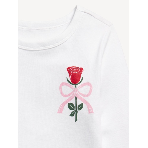 올드네이비 Long-Sleeve Textured-Knit Graphic T-Shirt for Girls