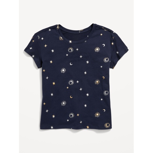 올드네이비 Printed Softest Short-Sleeve T-Shirt for Girls Hot Deal