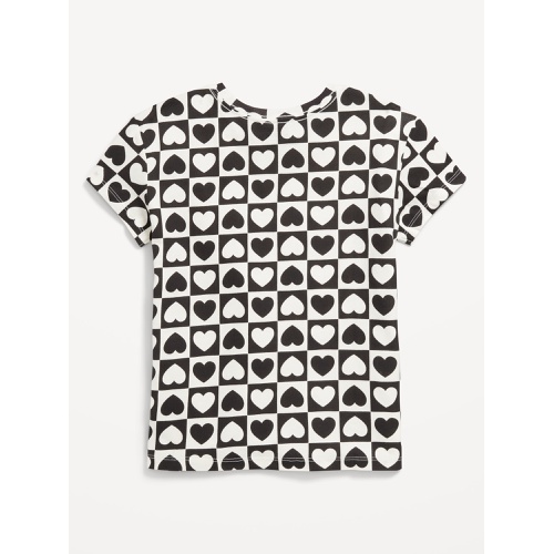 올드네이비 Printed Softest Short-Sleeve T-Shirt for Girls Hot Deal