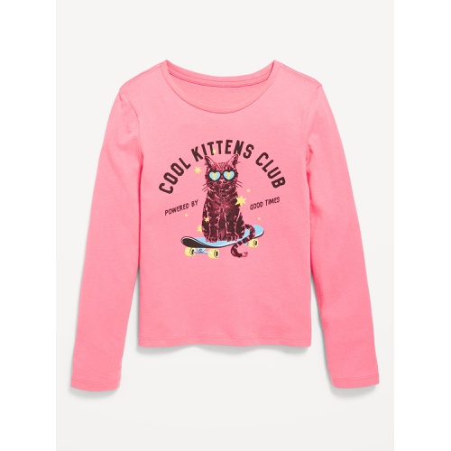 올드네이비 Long-Sleeve Graphic T-Shirt for Girls