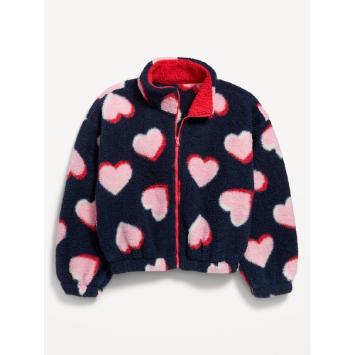 올드네이비 Printed Mock-Neck Sherpa Full-Zip Jacket for Girls