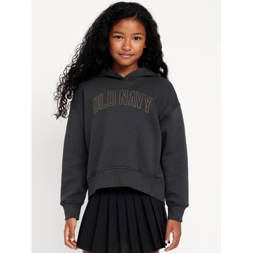 올드네이비 Vintage Oversized Logo-Graphic Hoodie for Girls