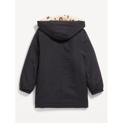 올드네이비 Cozy Water-Resistant Hooded Parka Coat for Girls