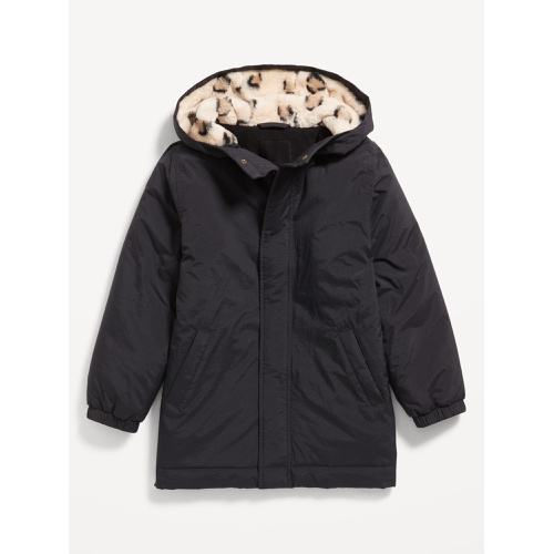 올드네이비 Cozy Water-Resistant Hooded Parka Coat for Girls