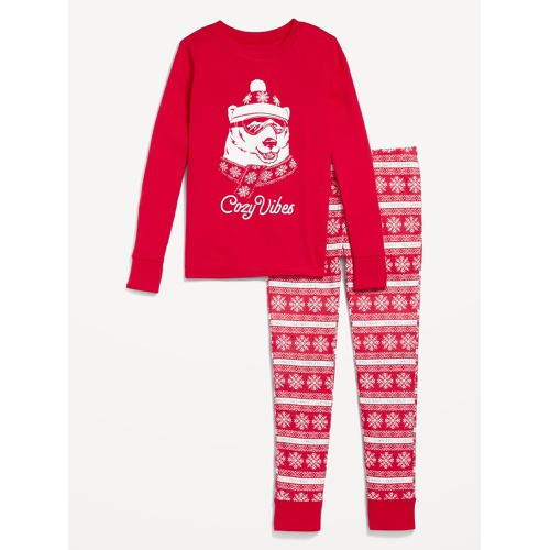 올드네이비 Gender-Neutral Graphic Snug-Fit Pajama Set for Kids