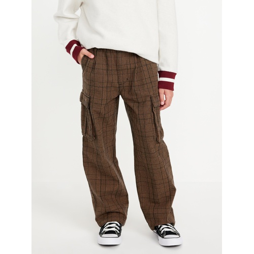 올드네이비 Baggy Plaid Cargo Pants for Boys Hot Deal