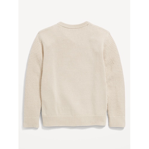 올드네이비 Crew-Neck Cable-Knit Sweater for Boys Hot Deal