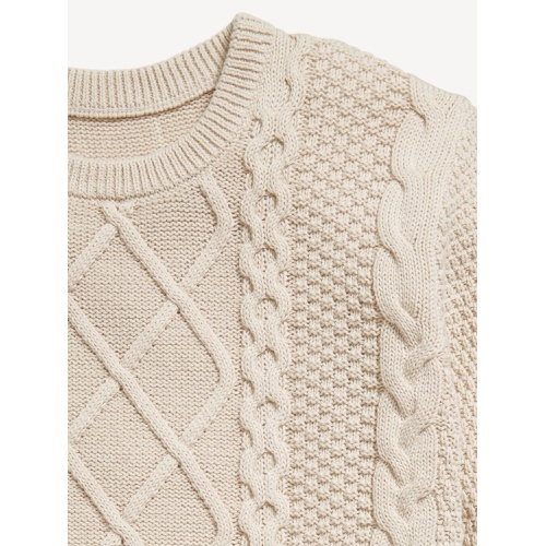 올드네이비 Crew-Neck Cable-Knit Sweater for Boys Hot Deal