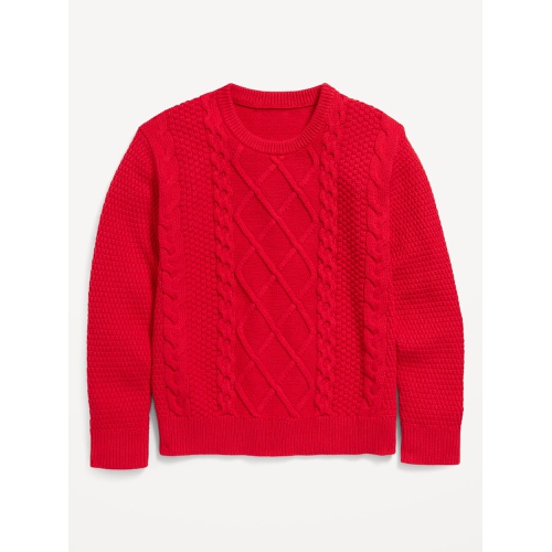 올드네이비 Crew-Neck Cable-Knit Sweater for Boys Hot Deal