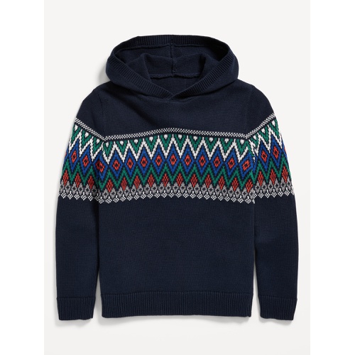 올드네이비 Fair Isle Pullover Hoodie for Boys Hot Deal