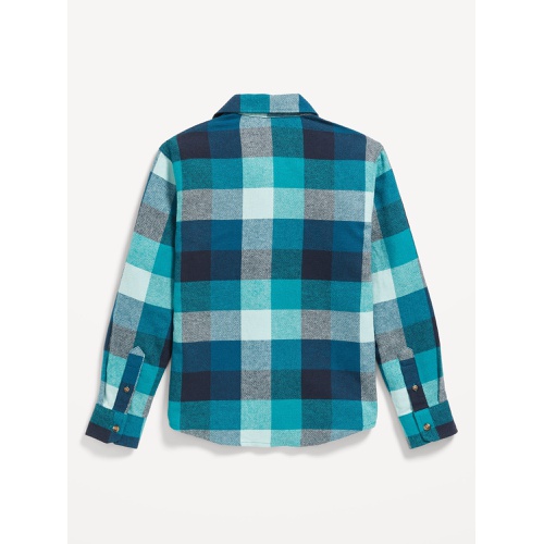 올드네이비 Soft-Brushed Flannel Pocket Shirt for Boys