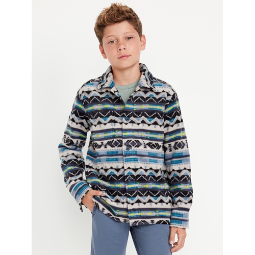 올드네이비 Cozy Printed Long-Sleeve Microfleece Shirt for Boys Hot Deal