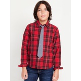 Printed Long-Sleeve Pocket Shirt and Tie Set for Boys Hot Deal