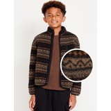 Printed Full-Zip Sherpa Jacket for Boys Hot Deal