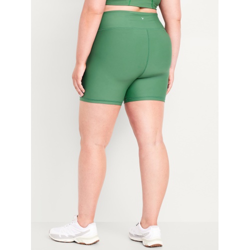 올드네이비 High-Waisted PowerSoft Biker Shorts -- 6-inch inseam