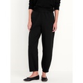 High-Waisted Dynamic Fleece Barrel-Leg Pants