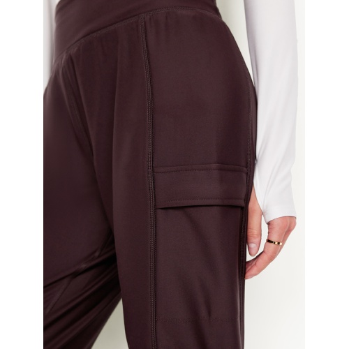 올드네이비 Extra High-Waisted PowerSoft Coze Edition Fleece-Lined 7/8 Cargo Joggers