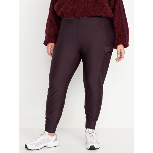 올드네이비 Extra High-Waisted PowerSoft Coze Edition Fleece-Lined 7/8 Cargo Joggers