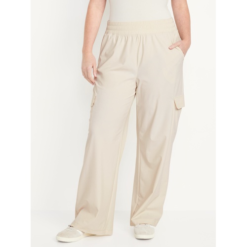 올드네이비 High-Waisted SleekTech Wide-Leg Cargo Pants