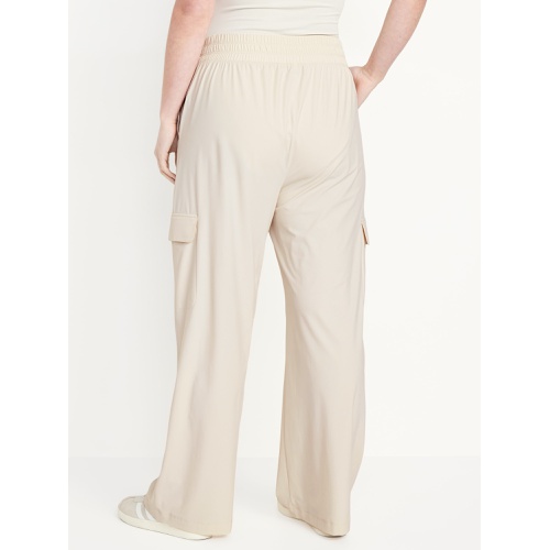 올드네이비 High-Waisted SleekTech Wide-Leg Cargo Pants