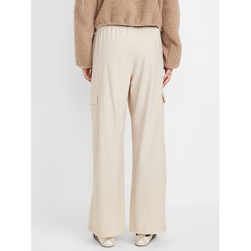 올드네이비 High-Waisted SleekTech Wide-Leg Cargo Pants