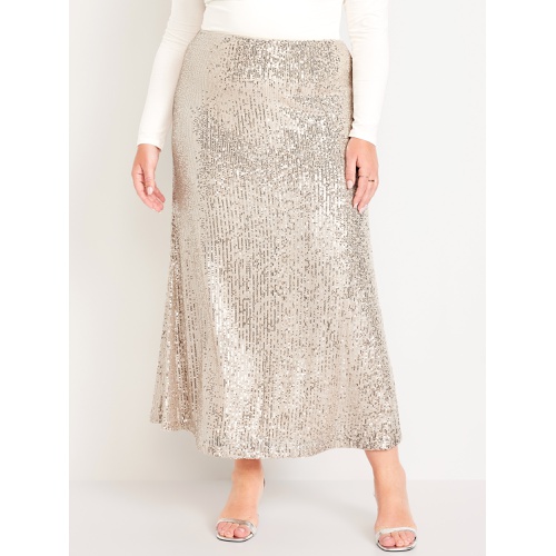 올드네이비 High-Waisted Sequin Maxi Skirt