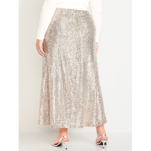 올드네이비 High-Waisted Sequin Maxi Skirt