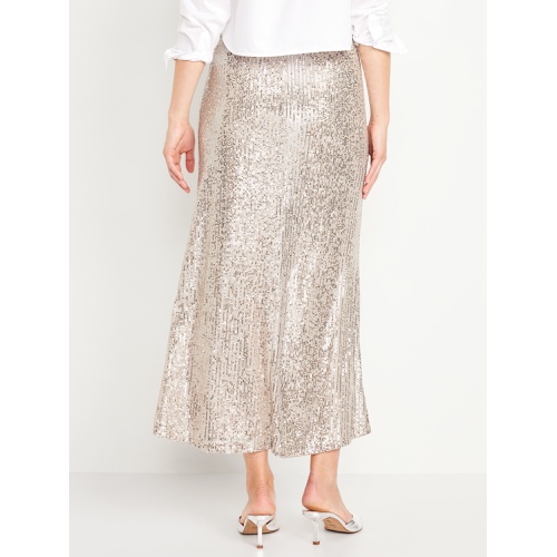 올드네이비 High-Waisted Sequin Maxi Skirt