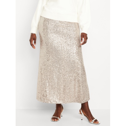 올드네이비 High-Waisted Sequin Maxi Skirt