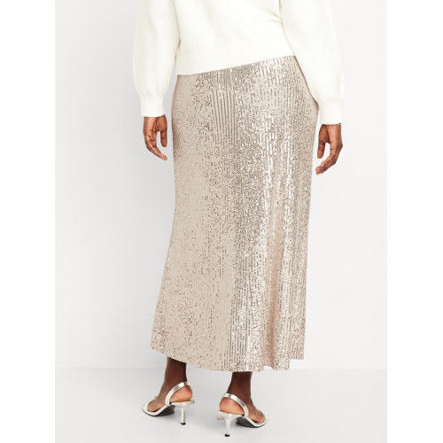 올드네이비 High-Waisted Sequin Maxi Skirt