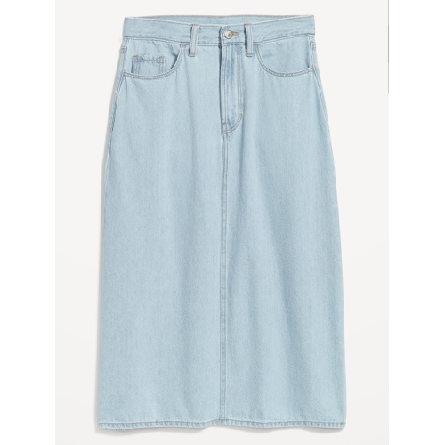 올드네이비 High-Waisted Wow Jean Midi Skirt