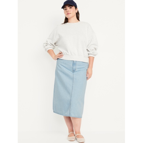 올드네이비 High-Waisted Wow Jean Midi Skirt