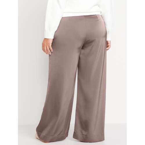 올드네이비 High-Waisted Satin Super Wide-Leg Pants