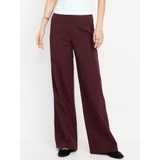 High-Waisted Pull-On Pixie Wide-Leg Pants