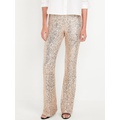 High-Waisted Sequin Flare Pants