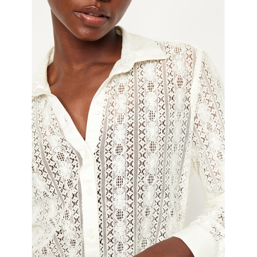 올드네이비 Lace Button-Down Shirt