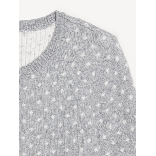 올드네이비 SoSoft Holiday Print Crop Cardigan Sweater