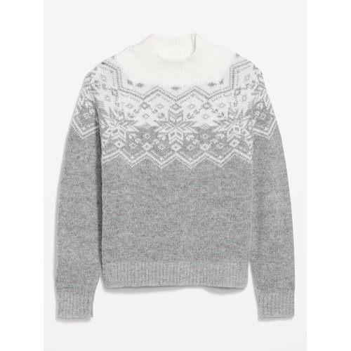 올드네이비 Holiday Print Mock-Neck Sweater Hot Deal