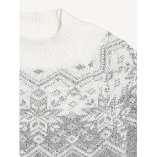 올드네이비 Holiday Print Mock-Neck Sweater Hot Deal