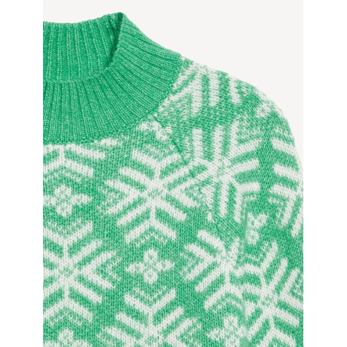 올드네이비 Holiday Print Mock-Neck Sweater Hot Deal