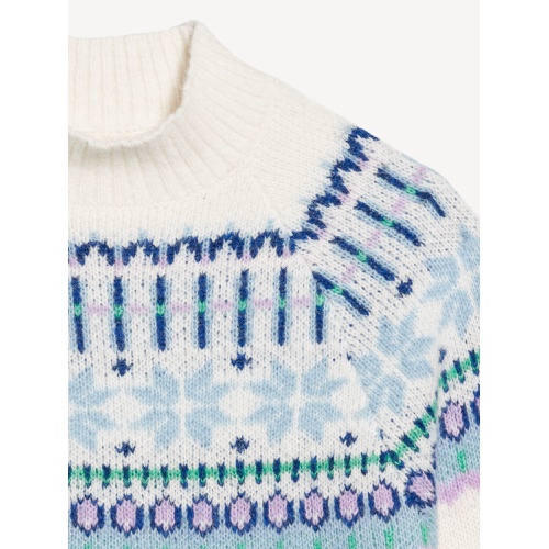 올드네이비 Holiday Print Mock-Neck Sweater Hot Deal