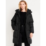 Water-Resistant Quilted Long Puffer Jacket Hot Deal