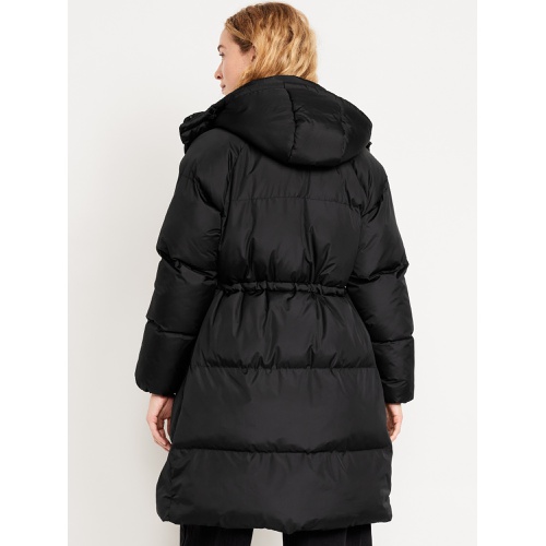 올드네이비 Water-Resistant Quilted Long Puffer Jacket Hot Deal