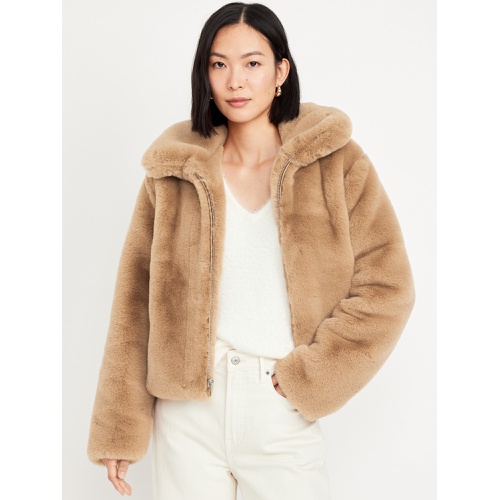 올드네이비 Faux-Fur Zip Jacket