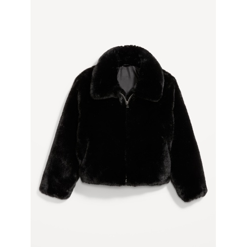 올드네이비 Faux-Fur Zip Jacket