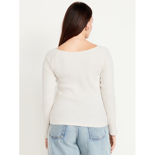 올드네이비 Cinched Rib-Knit Top